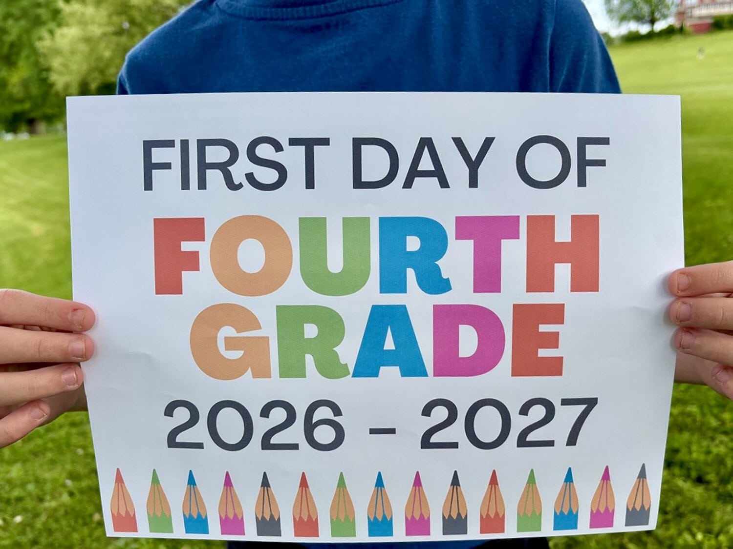 Free printable First Day of School Signs 2026 - 2027 - PDF